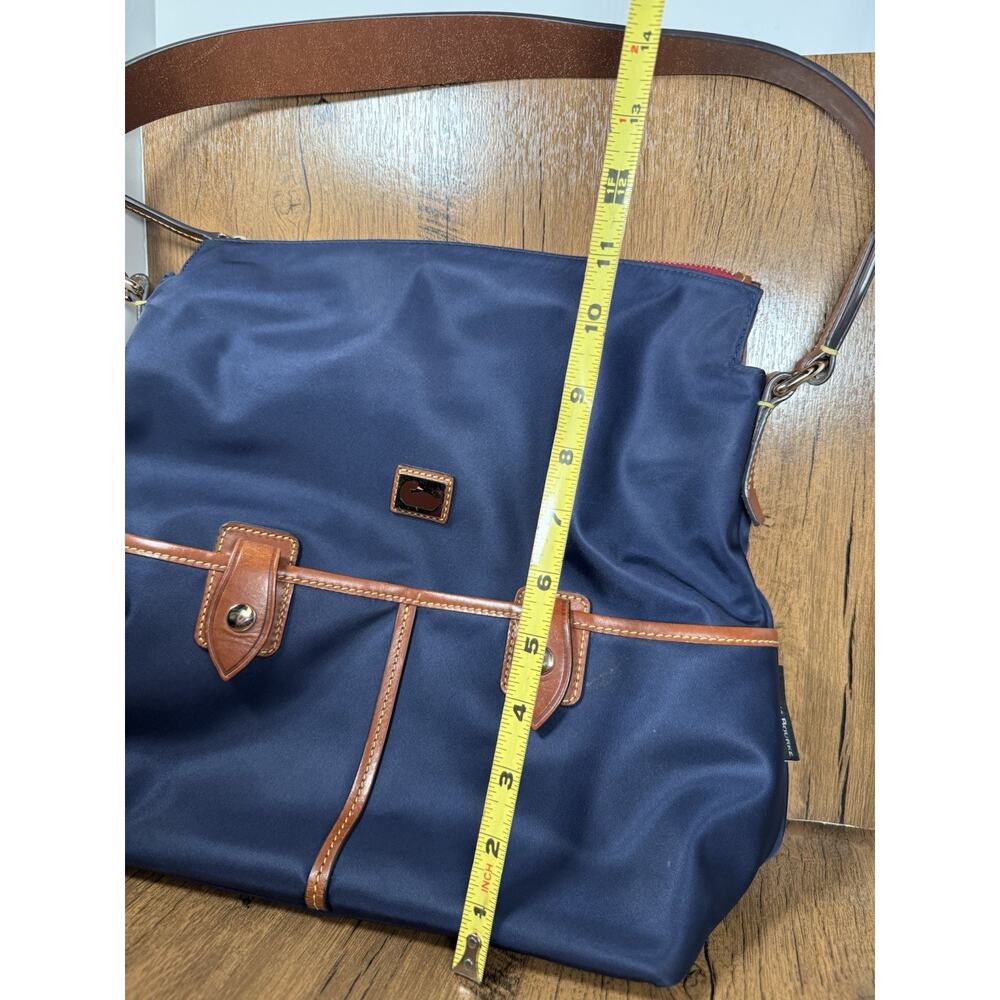 Vintage Dooney And Bourke Dark Blue Canvas Purse Bag - Picture 2 of 6